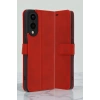 Samsung Galaxy S25 Edge Trend S Plus Kapaklı Kılıf - Kırmızı
