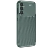 Samsung Galaxy S25 Kılıf Auto Focus Karbon Kapak - Koyu Yeşil