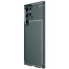 Samsung Galaxy S25 Ultra Kılıf Auto Focus Karbon Kapak - Koyu Yeşil