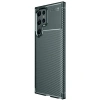 Samsung Galaxy S25 Ultra Kılıf Auto Focus Karbon Kapak - Koyu Yeşil