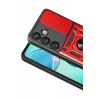 Samsung Galaxy S26 Plus Pars Lens Yüzüklü Silikon - Kırmızı