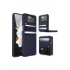 Samsung Galaxy Z Flip 4 Kılıf Belt Flip Kapak - Lacivert