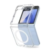 Samsung Galaxy Z Flip 6 Kılıf Magneticsafe Şeffaf Silikon - Şeffaf