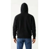 Samuray Ninja Çift Kapüşonlu ZIP Fermuarlı Kanguru Cepli Tam Fermuarlı Hoodie Sweatshirt - Siyah