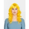 Sarı Renk Uzun Dalgalı Parti Peruğu