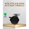 Sehpa ve Masa İçin 6 cm Kilitli Ayak