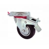 Servis Tekeri - Frenli Tablalı Siyah Döner - Çap 80 mm