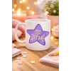 Shine Like a Star – Motivasyon Mesajlı Mor Yıldız Tasarımlı Porselen Kupa MODEL 122 , Günlük Kullanım & Hediye Kupası