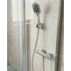 Siyah Duş Başlığı Seti Spiral Hortumlu El Duşu ve Duvar Askısı Banyo Seti