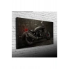 Siyah Motorsiklet Canvas Tablo (60x120)