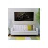Siyah Motorsiklet Canvas Tablo (60x120)
