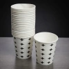 Siyah Yıldız Desenli Karton Bardak - 7 Oz - 50li Paket