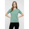T-Shirt Bisiklet Yaka Slim Fit Likralı Tişört Günlük Basic Body - Mint Yeşili