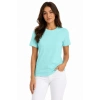 T-Shirt Bisiklet Yaka Slim Fit Likralı Tişört Günlük Basic Body - Turkuaz