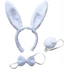 Tavşan Kostüm Seti Taç Papyon Kuyruk Beyaz Renk