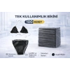 Tek Kullanımlık Bikini 100 Adet Nonwoven Kumaş Siyah Lastikli ve Bağlamalı Standart Beden
