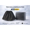 Tek Kullanımlık Etek 100 Adet Nonwoven Kumaş Siyah Lastikli Bel Standart Beden