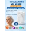 Tek Kullanımlık Saç Bonesi 100’LÜ 1 Paket Nonwoven Lastikli Hijyenik Bone