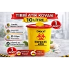 Tıbbi Atık Kovası 10 Litre 1 Adet Kapaklı Tıbbi Atık Kutusu Enfekte Atık Kovası