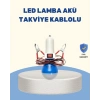 Timsah Kıskaçlı 12V LED Ampul Kamp ve Acil Durum Lambası