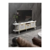 Tv Sehpası Mira Gold 5032 Beyaz 160 Cm 35 Cm 50 Cm