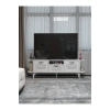Tv Sehpası Mira Gümüş 5033 Beyaz 160 Cm 35 Cm 50 Cm