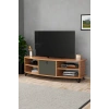 Tv Sehpası Tv Ünitesi 136 Cm Atlantik Çam Antrasit Vienna 5007