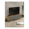 Tv Sehpası Tv Ünitesi Atlantik Çam Antrasit Gold 160 Cm Saraylı 5060