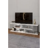Tv Sehpası Tv Ünitesi Raflı 140 Cm Gzd Beyaz
