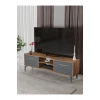 Tv Sehpası Tv Ünitesi Vera Atlantik Çam Antrasit Çizgili 5051