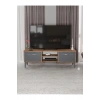 Tv Sehpası Tv Ünitesi Vera Atlantik Çam Antrasit Çizgili 5051