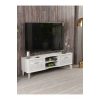 Tv Sehpası Tv Ünitesi Vera Beyaz Çizgili 5053