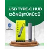 Type‑C Dönüştürücü – 2×USB3.0, SD/MS, 4K HDMI & RJ45 ile Profesyonel Kullanım