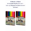 U-4 Jumbo Keçeli Kalem 10 Renk x 2 Paket – Kalın Uçlu Boyama ve Çizim Kalemi Seti (20 Adet)