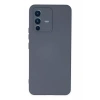 Vivo V23 5G Kılıf Nano içi Kadife Silikon - Gri