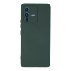Vivo V23 5G Kılıf Nano içi Kadife Silikon - Koyu Yeşil