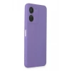 Vivo Y16 Kılıf First Silikon - Lila