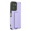 Vivo Y16 Kılıf Mega Standlı Silikon - Lila