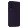 Vivo Y17S Kılıf Nano içi Kadife Silikon - Mor