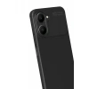 Vivo Y18 Kılıf Auto Focus Karbon Kapak - Siyah