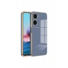 Vivo Y18 Kılıf Volet Silikon - Mavi