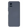 Vivo Y53S Kılıf Nano içi Kadife Silikon - Gri