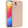 Vivo Y53S Kılıf Nano içi Kadife Silikon - Pudra