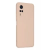 Vivo Y53S Kılıf Nano içi Kadife Silikon - Pudra