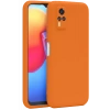 Vivo Y53S Kılıf Nano içi Kadife Silikon - Turuncu