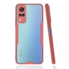 Vivo Y53S Kılıf Platin Silikon - Pembe