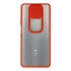 Xiaomi Mi 10T Lite Kılıf Palm Buzlu Kamera Sürgülü Silikon - Kırmızı