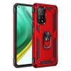 Xiaomi Mi 10T Pro Kılıf Sofya Yüzüklü Silikon Kapak - Kırmızı