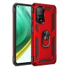 Xiaomi Mi 10T Pro Kılıf Sofya Yüzüklü Silikon Kapak - Kırmızı