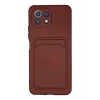 Xiaomi Mi 11 Kılıf Kelvin Kartvizitli Silikon - Bordo